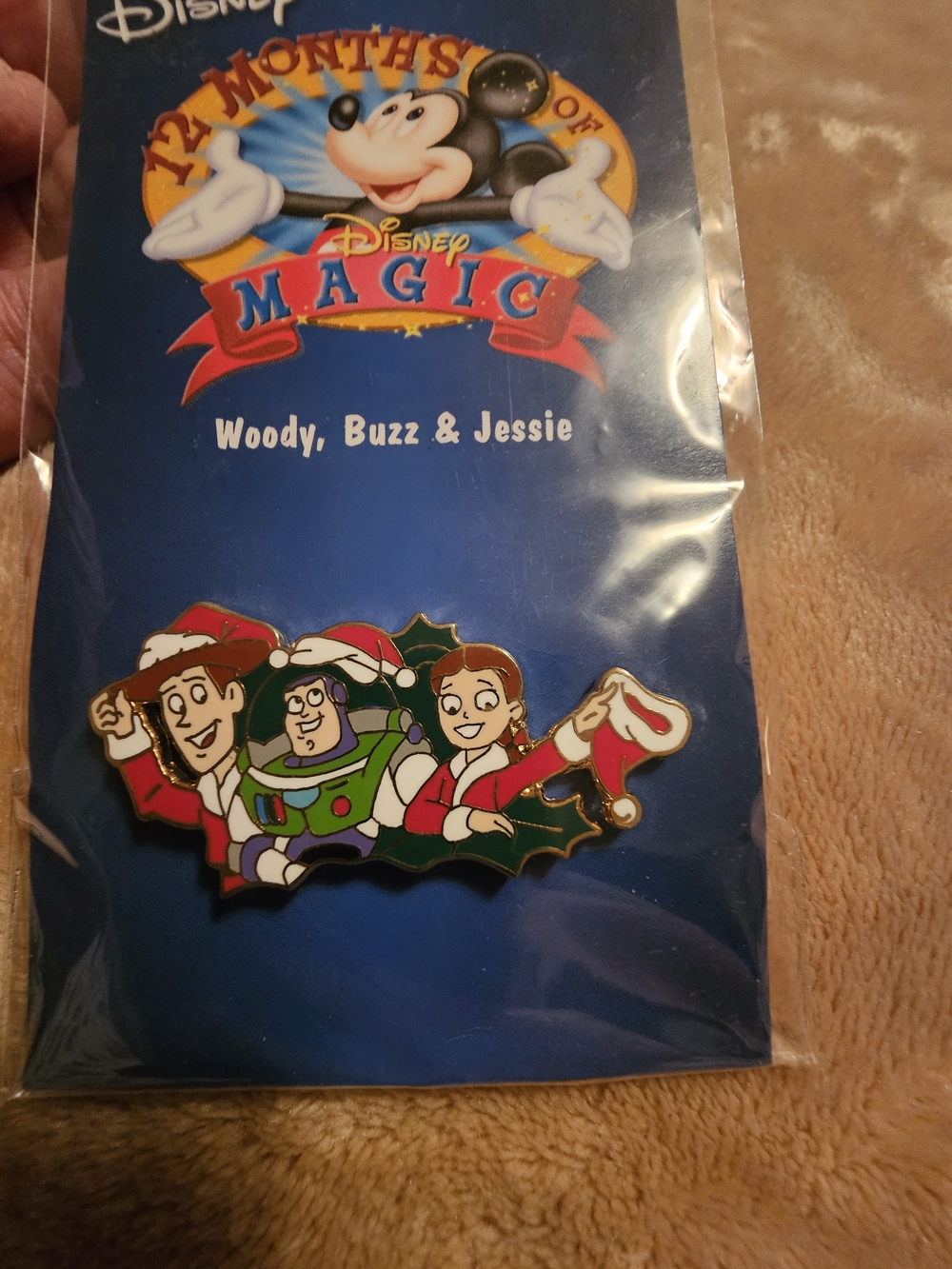 Disney Woody, Buzz & Jessie Holiday Enamel Pin - Blue Packaging 💙💙